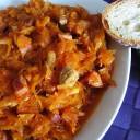 Bigos z kiszonej kapusty.