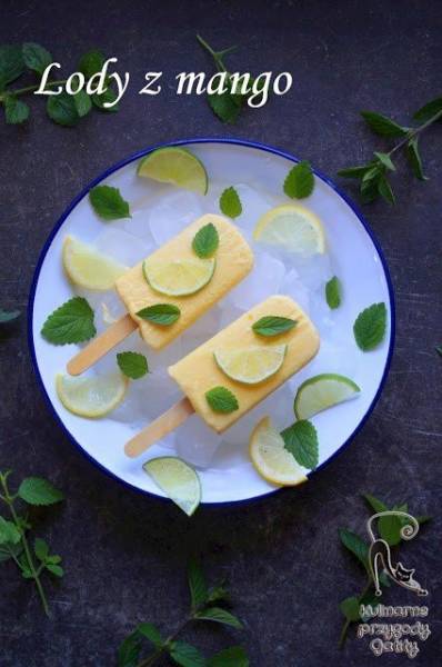 Jogurtowe lody z mango (bez maszynki)