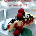 Sernik z malinami w wersji FIT