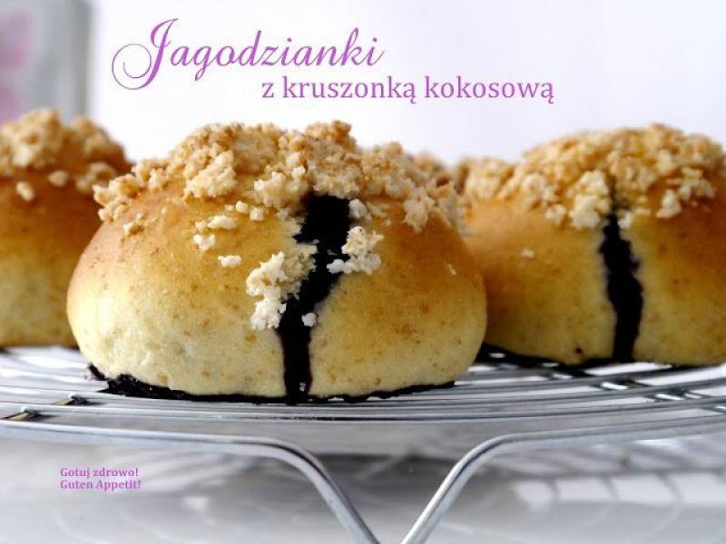 Jagodzianki FIT z kruszonką kokosową - IV