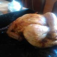 kurczak  pieczony  z dużą  ilością  czosnku