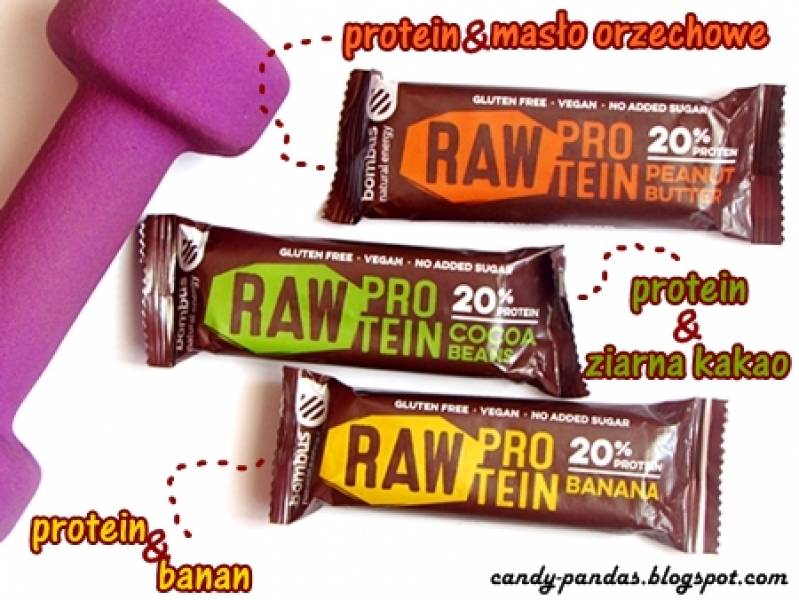 Batony proteinowe - Raw energy (Bombus)