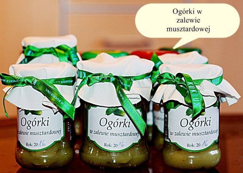 Ogórki w zalewie musztardowej