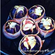 Figi z boczkiem pieczone i serem blue