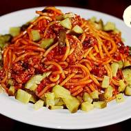 Spaghetti z wołowiny i warzyw