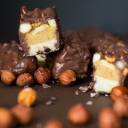 Domowy snickers paleo, bez glutenu bez cukru