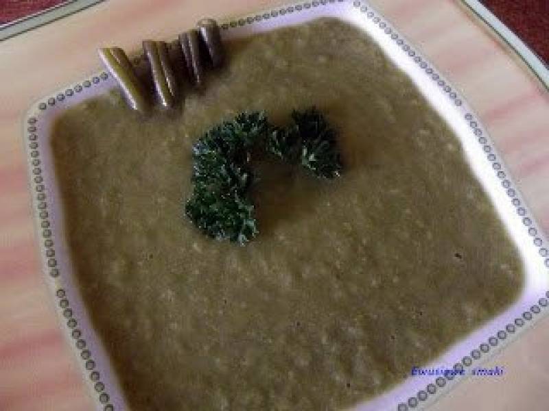 Zupa krem z fasolki zielonej