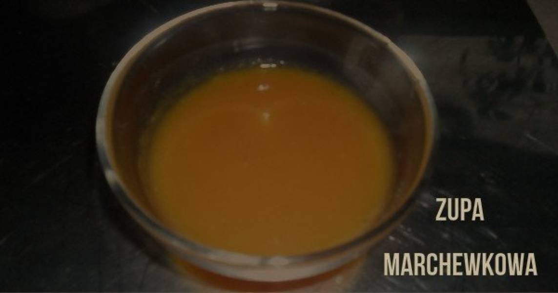 Zupa krem z marchwi.