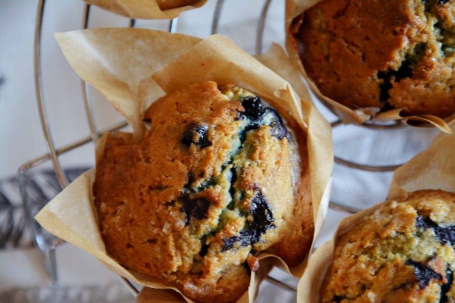 Blueberry Muffin / Jagodowe muffinki z białą czekoladą