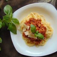 Spaghetti alla bolognese.