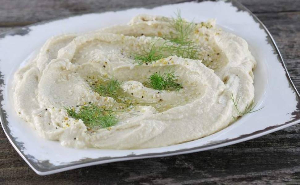 Hummus z serkiem mascarpone