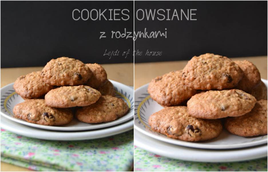 Cookies owsiane z rodzynkami...