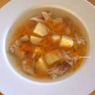 Warzywna zupa z królika. Bez laktozy, bez glutenu