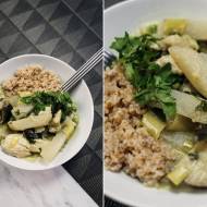 Tajskie zielone curry. Z kurczakiem i letnimi warzywami