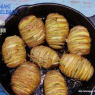 Ziemniaki Hasselback z czosnkiem i rozmarynem