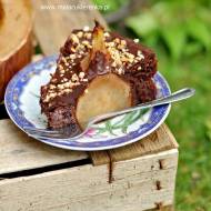 Czekoladowe ciasto z gruszkami i orzechami – brownie