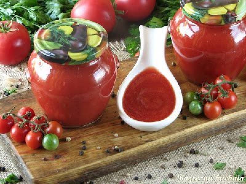 Przecier z pomidorów malinowych