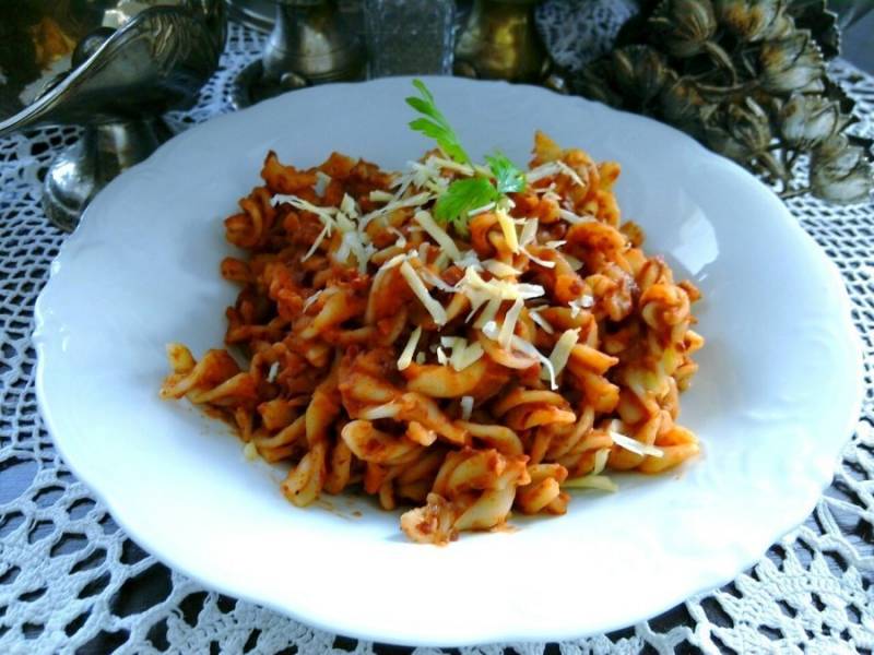 SALSA DI FAGIOLI CON PASTA - CZYLI SOS FASOLOWY Z MAKARONEM