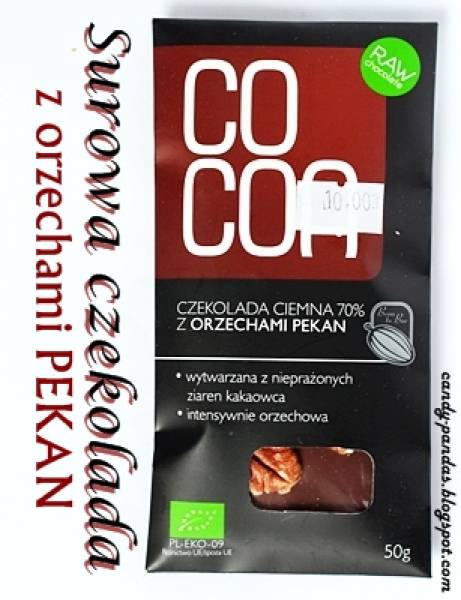 Surowa czekolada gorzka 70% z orzechami pekan – Cocoa / SuroVital