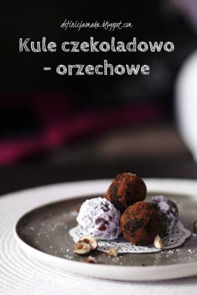Truflowe kule orzechowo- czekoladowe