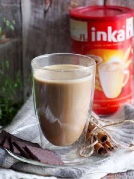 Dyniowe latte z Inką i kakao / Pumpkin chicory latte with cocoa