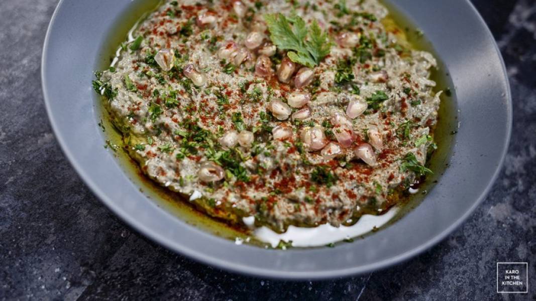 Baba ghanoush – pasta z pieczonych bakłażanów