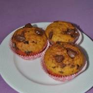 Muffinki dyniowo - pomarańczowe z czekoladą