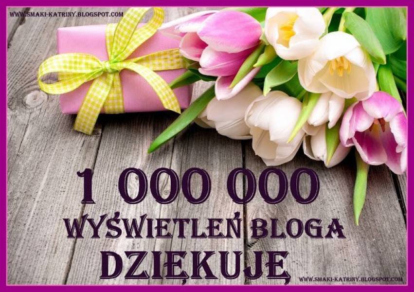 1 000 000 wyświetleń bloga, dziękuję :-)