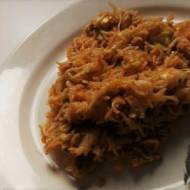 Obiad na szykbko: Kluseczki chińskie z kurczakiem i kapustką stożkową i odrobiną oscypka