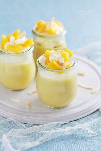 Budyń „Pina colada”  (bez laktozy i glutenu)