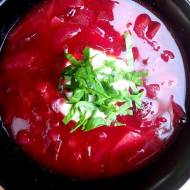 Zupa z fioletowych warzyw – a la barszcz ukraiński