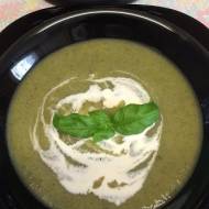 Zupa krem brokułowo - bazyliowa
