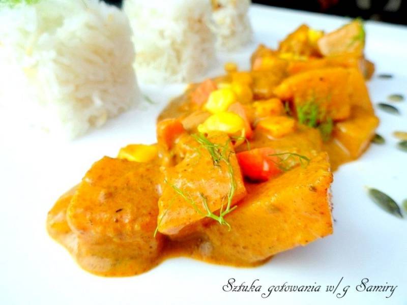 Dyniowe Curry z mleczkiem kokosowym - Pumpkin Curry with cocosmelk