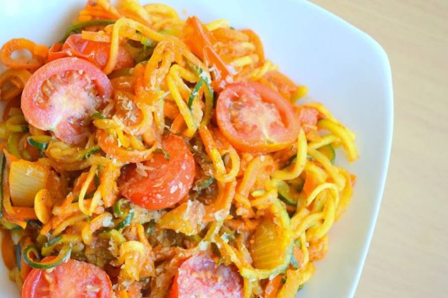 Spaghetti z cukinii - dietetyczne, lekkie, wegańskie :)