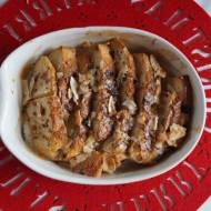 Wegański Bread and butter pudding