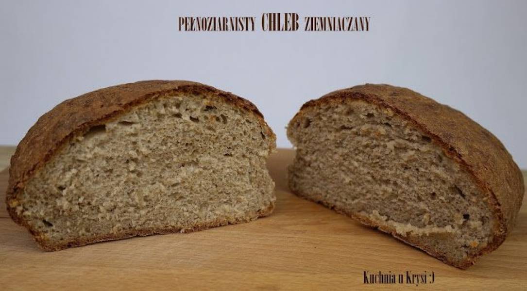 Pełnoziarnisty chleb ziemniaczany na drożdżach
