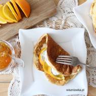 Puszyste omlety z twarożkiem i słodko-gorzką pomarańczą