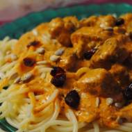 Spaghetti z mięsem i cytrynowym mascarpone