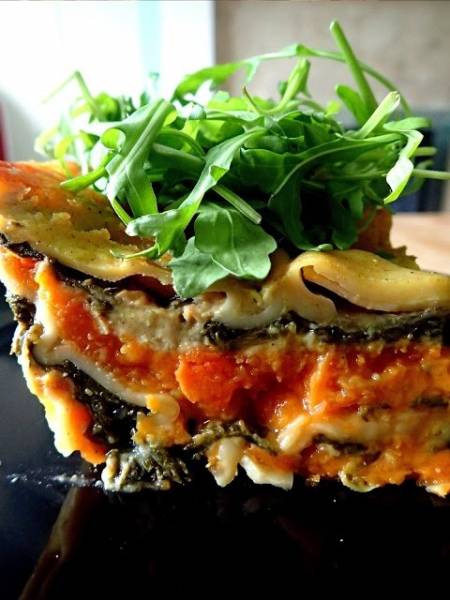 Lasagne dyniowo - szpinakowa - zdrowy, warzywny obiad