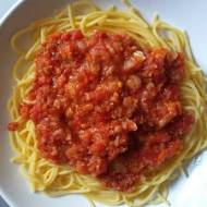 Wegańskie spaghetti bolognese