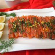 Gravlax - marynowany łosoś (Gravlax - salmone marinato)