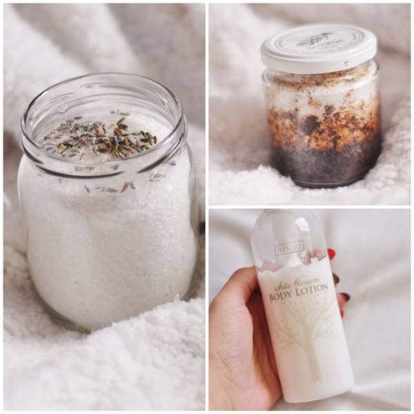 Peeling kawowy, domowa sól do kąpieli, balsam antycellulitowy, maseczka ze spiruliny - kosmetyki DIY