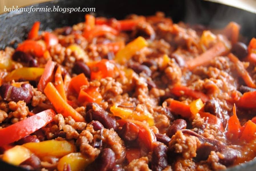 rozgrzewające chili con carne - szybki obiad
