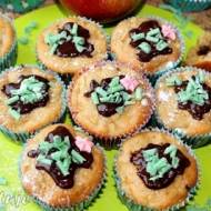 Muffinki mocno jabłkowe z nutą mięty i czekoladą