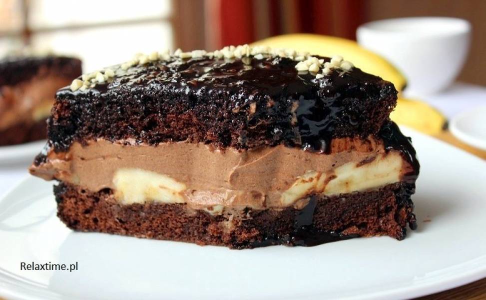 Czekoladowa rozpusta – czyli idealne ciasto z czekoladą i bananami