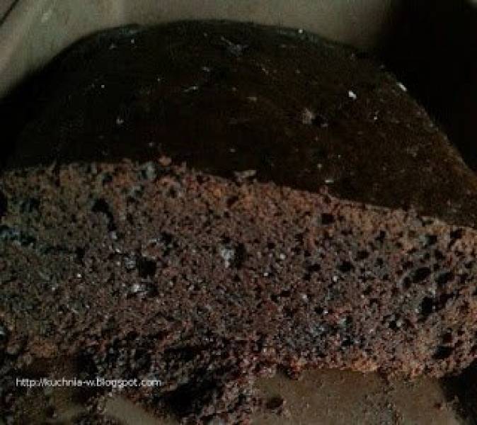 Bardzo czekoladowe ciasto z fasoli