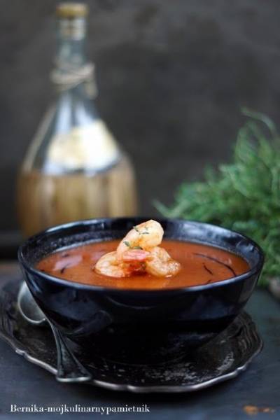 Zupa pomidorowa z krewetkami