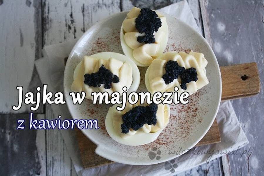 Jajka w majonezie z kawiorem