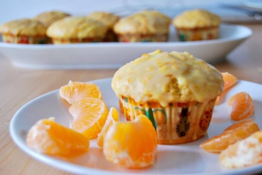Muffiny pomarańczowe z polewą