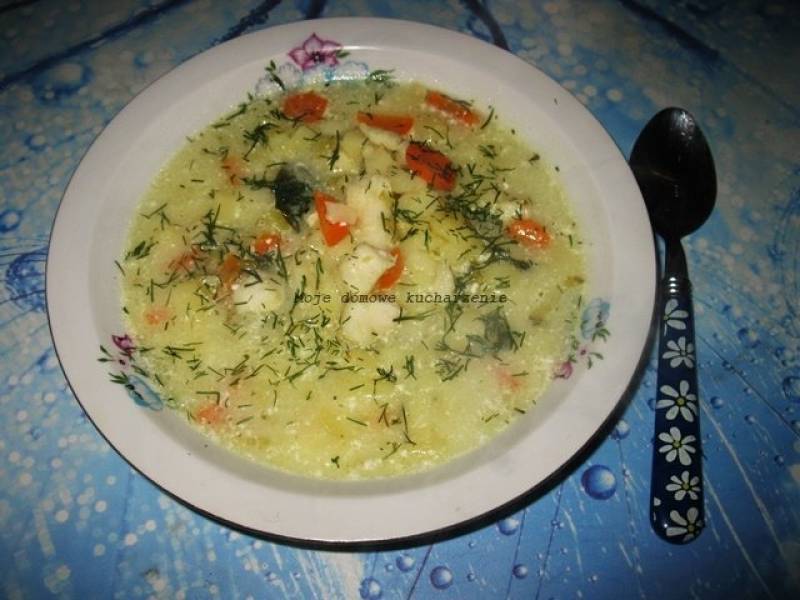 Zupa rybno-ogórkowa z ziemniakami